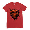 evil face Ladies Fitted T-Shirt
