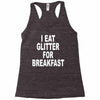 i eat breakfast Racerback Tank