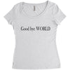 good bye world Women's Triblend Scoop T-shirt