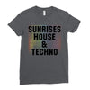 Sunrises House &amp; Techno Ladies Fitted T-Shirt