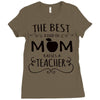 the best kind of mom raises a teacher Ladies Fitted T-Shirt