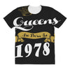 queens are born in 1978 All Over Women's T-shirt
