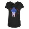 red string of fate Maternity Scoop Neck T-shirt