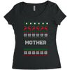ugly christmas mother Women's Triblend Scoop T-shirt