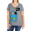 uberpup hey brain cakes! Ladies Curvy T-Shirt