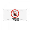 no cell phones License Plate
