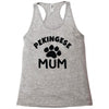 pekingese mum Racerback Tank