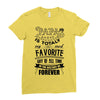 My Papa is Totally My Most Favorite Guy Of All Time Ladies Fitted T-Shirt