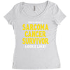 This is What a Sarcoma Cancer Survivor Looks Like Women's Triblend Scoop T-shirt