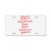 The Office License Plate