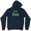 i bleed blue and green Unisex Hoodie