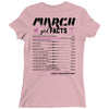 March Girl Facts Aries Ladies Fitted T-Shirt