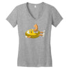 peanut inside Women's V-Neck T-Shirt