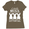 little miss cottontail cute bunny easter Ladies Fitted T-Shirt