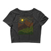 mountain line Crop Top