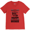 Never Underestimate A Daddy With An Engineering Degree V-Neck Tee