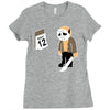 friday the 12th funny horror movie Ladies Fitted T-Shirt