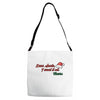 dear santa, i want it all Adjustable Strap Totes