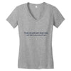 dumb people Women's V-Neck T-Shirt