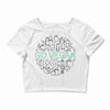 go vegan 3 Crop Top