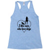 i like men who love dogs Racerback Tank