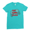 Eat Game Sleep Ladies Fitted T-Shirt