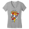 true love pizza 2 Women's V-Neck T-Shirt