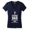 i'm a fishing dad   daddy Women's V-Neck T-Shirt