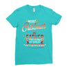 Merry Christmas To Father Of Great Awesome Ladies Fitted T-Shirt