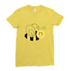 cute bee Ladies Fitted T-Shirt