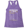 February Girl Facts Pisces Racerback Tank