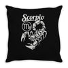 scorpio zodiac Throw Pillow