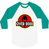 Over 9000 DBZ Vegeta 3/4 Sleeve Shirt