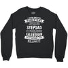 Super Cool Stepdad Of A Freaking Awesome Grandson Crewneck Sweatshirt