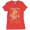 scary krampus Ladies Fitted T-Shirt