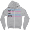 practice your texting Zipper Hoodie