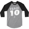 team 10  silver 3/4 Sleeve Shirt