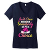 just once i want to be somebody elses fi̇rst choice Women's V-Neck T-Shirt