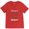 merry corruption of a pagan holiday V-Neck Tee