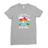 a turtle made it to the water Ladies Fitted T-Shirt