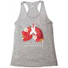 lung cancer awaneress Racerback Tank