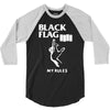 black flag 3/4 Sleeve Shirt