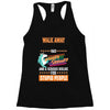 walk away i have anger issues Racerback Tank