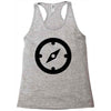 clock black Racerback Tank