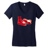 red skinhead bovver boots ideal birthday gift or present Women's V-Neck T-Shirt