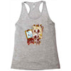 triple beagle portrait Racerback Tank