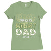 proud army dad 5 Ladies Fitted T-Shirt