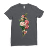 breast cancer flowers Ladies Fitted T-Shirt