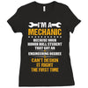 I Am A Mechanic Ladies Fitted T-Shirt