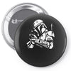star wars bobba fett inspired tee Pin-back button
